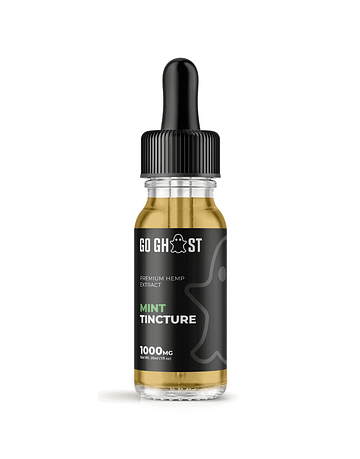 Go Ghost CBD Mint Tincture 1000 MG Front of Bottle