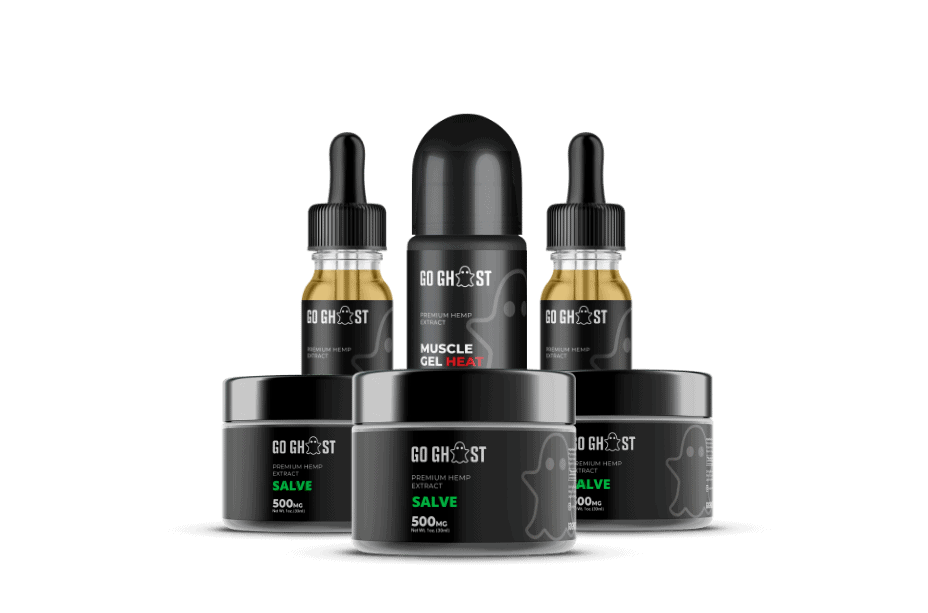 Collection of Go Ghost CBD Products
